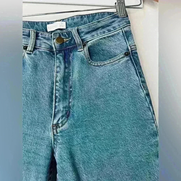 Kookai Women’s Mid Indigo  High Waist Cotton Jeans Denim 36 - Picture 3 of 14